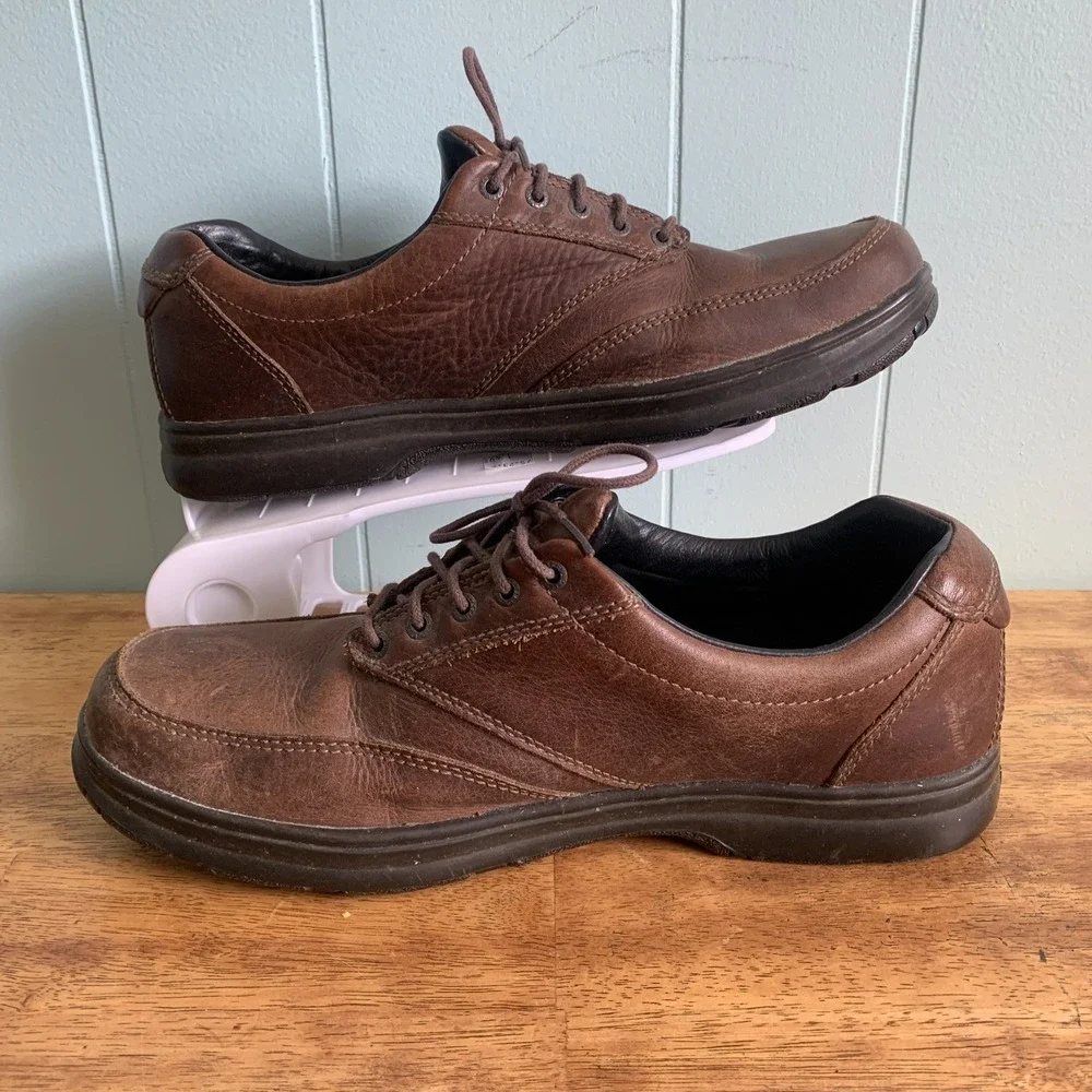 LL Bean TEK 2.5 Mens size 11.5 Waterproof Boots Brown Leather Ankle Shoe Oxford
